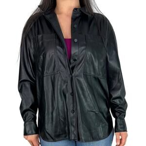 CALIA Women's Patch Pocket Longline Shirt Small Pure Black